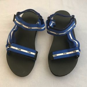 PINK Victoria’s Secret Velcro Slides